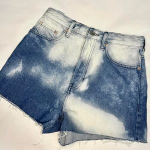 Pacsun bleached denim shorts